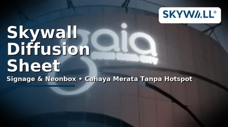 Skywall Diffusion Sheet: Cahaya LED Merata, Tanpa Hotspot
